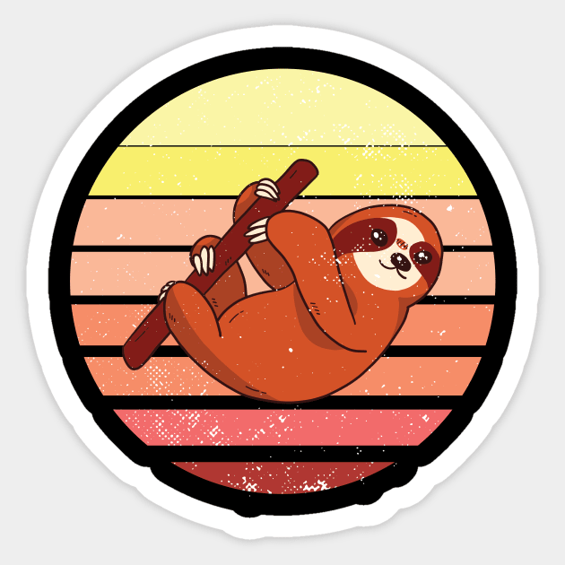 Sloth Animal Cute Chill Gift Sticker by Jackys Design Room